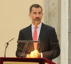 Su Majestad el Rey durante su intervención